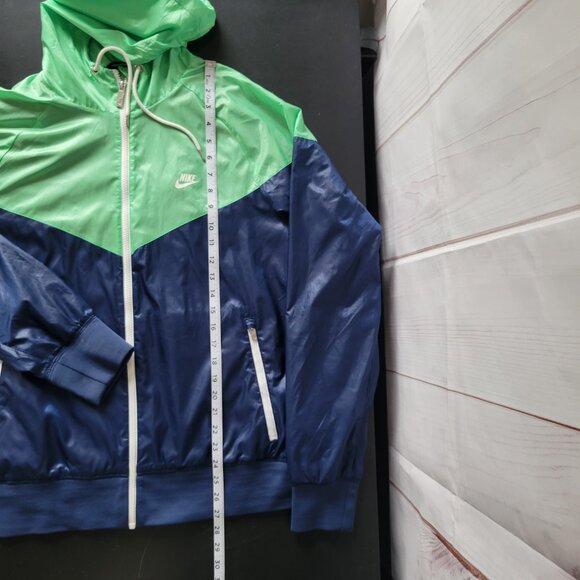 Rare Vintage Nike Glanz Windrunner Windbreaker Jacket, Men’s L, Green/Blue, Like - Picture 12 of 12